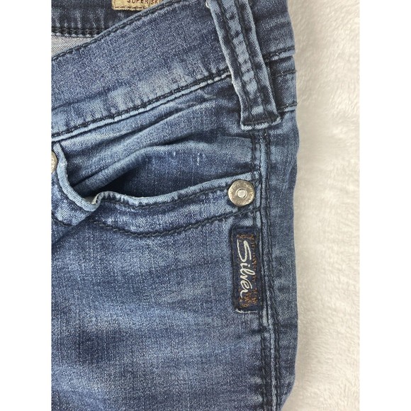 Silver Womens Jeans Blue Pixie Super Skinny 29x31 (27x28‎ Measured) - Picture 11 of 16